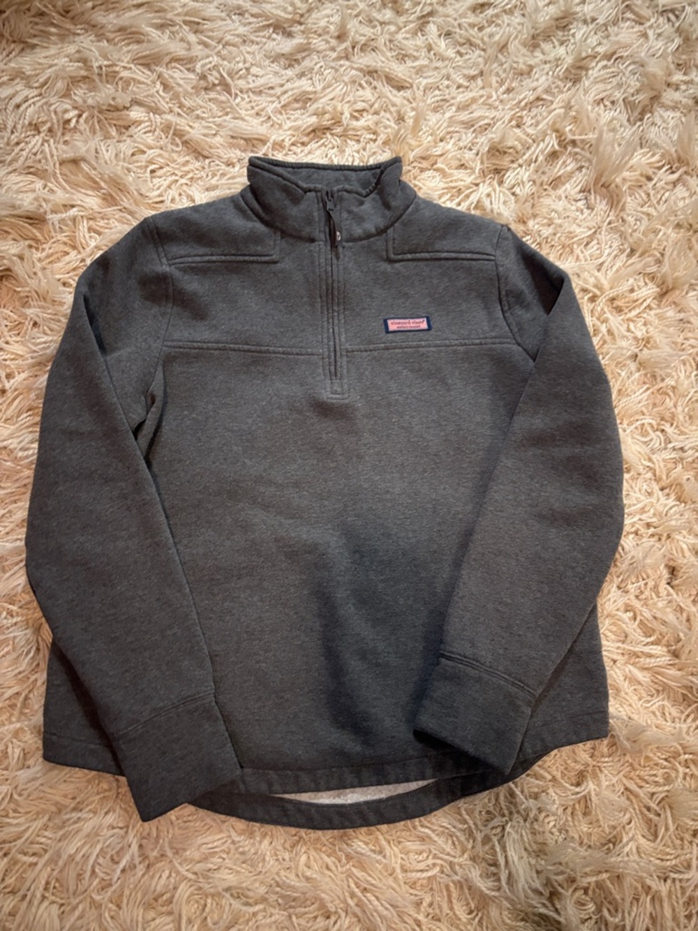 Vineyard Vines Women’s Shep Shirt Dark Gray Half-Zip Sweater